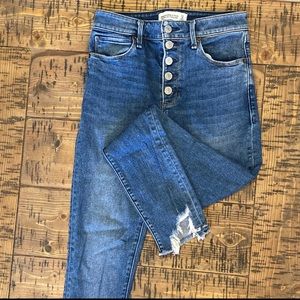 Abercrombie & Fitch High Rise Super Skinny Ankle Jeans 25
